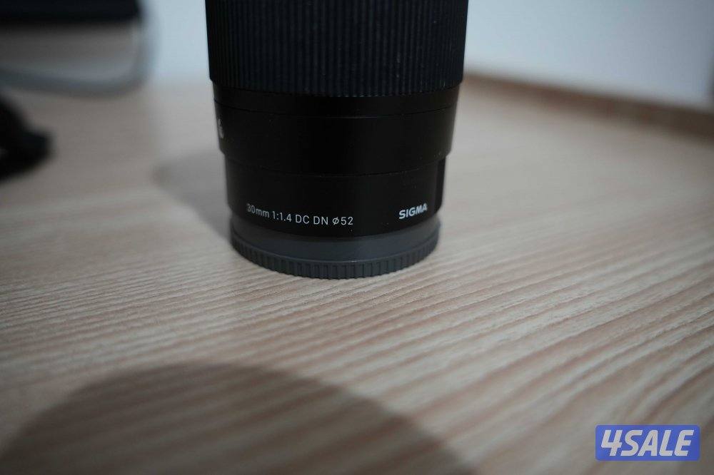 Sony a6100 w Sigma 30 f1.4 lens and bag6