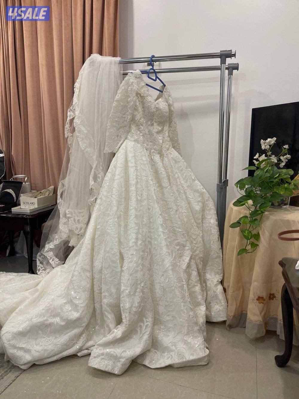 للبيع فستان عروس لبسة واحدة0