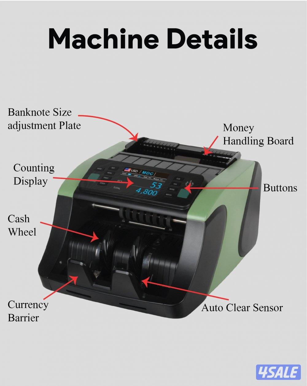 للبيع ماكينة عد النقود دقيقة2