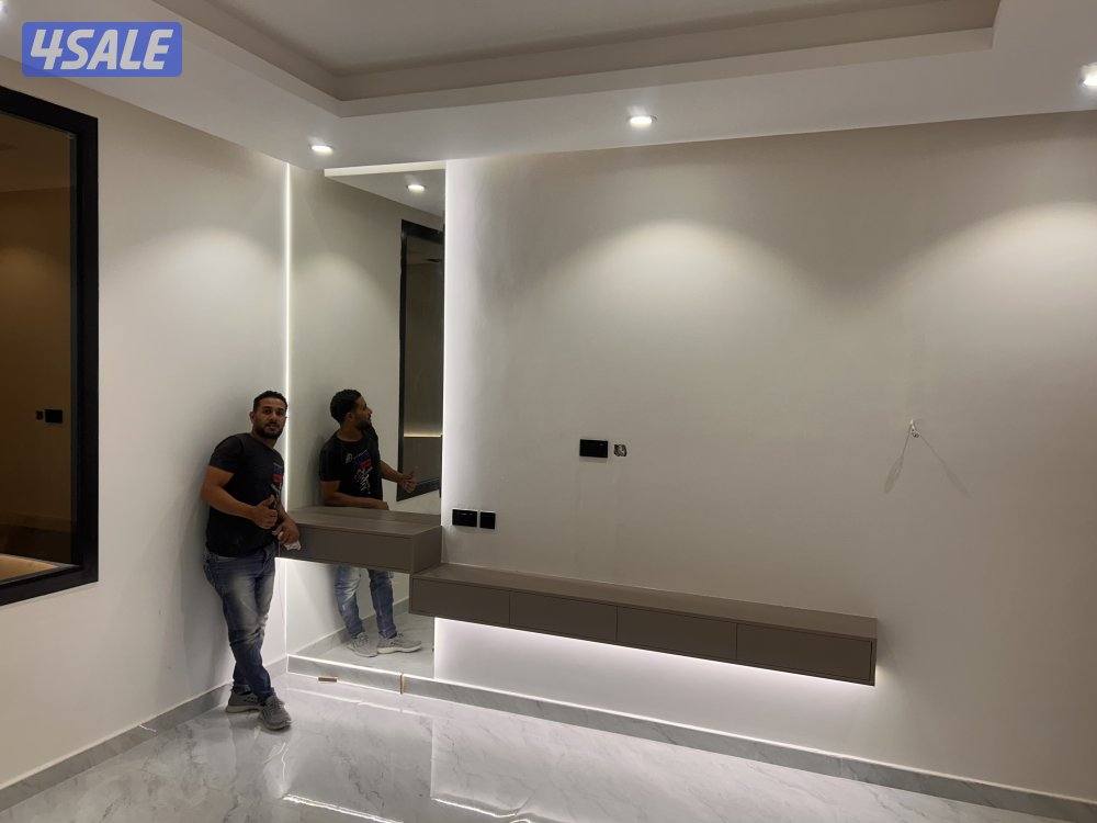 بديل خشب 🪵 صبغ .صباغ. ورق جدران . باركيه خشب. براويز جبس0