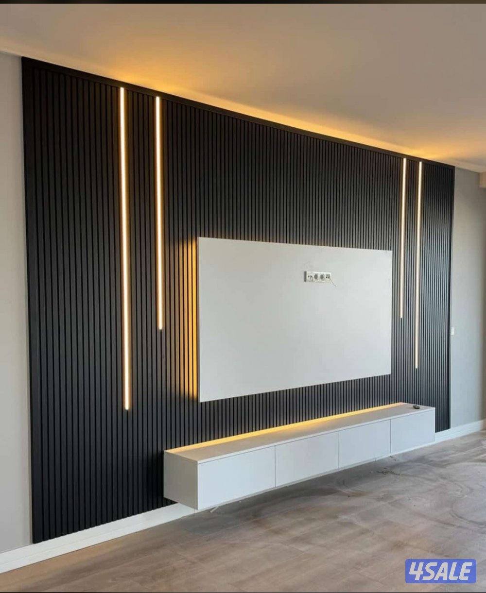 بديل خشب 🪵 صبغ .صباغ. ورق جدران . باركيه خشب. براويز جبس8