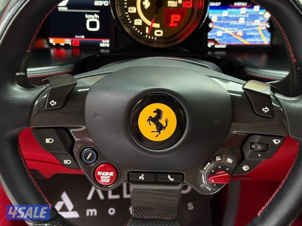 فيراري812 SUPERFAST موديل2019 عداد22الف وارد الزياني تحت الكفاله10