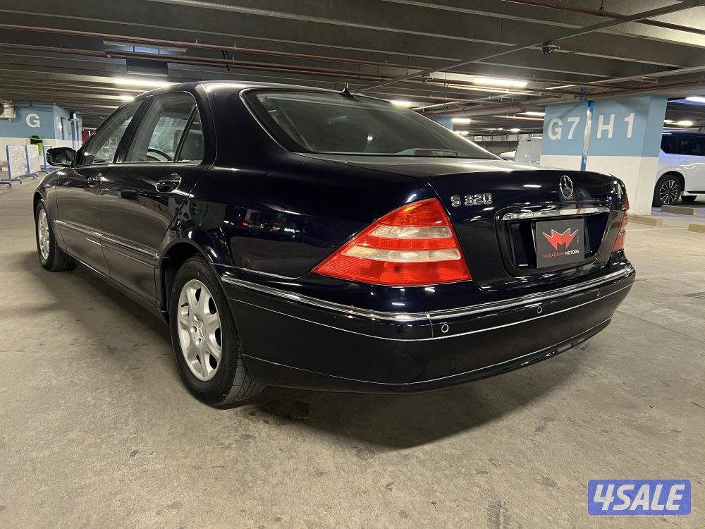 مرسيدس S320L موديل 2001 وارد البشر عداد 94,0004