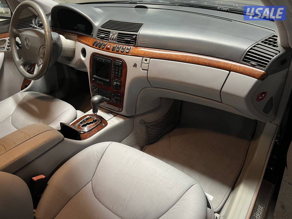 مرسيدس S320L موديل 2001 وارد البشر عداد 94,0006