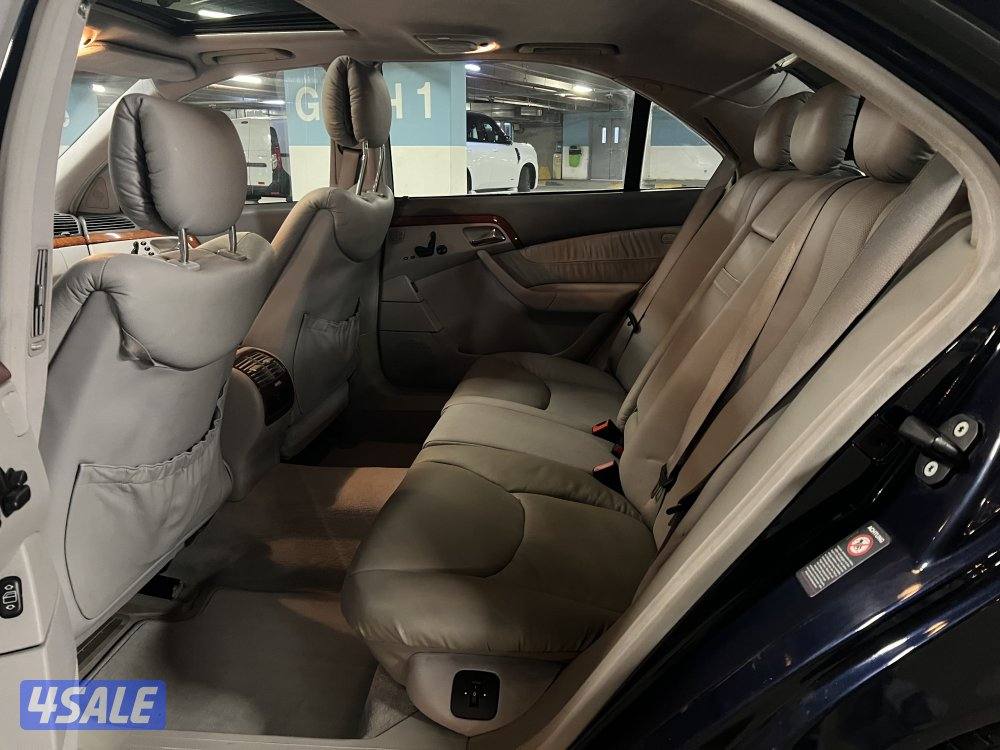 مرسيدس S320L موديل 2001 وارد البشر عداد 94,00012