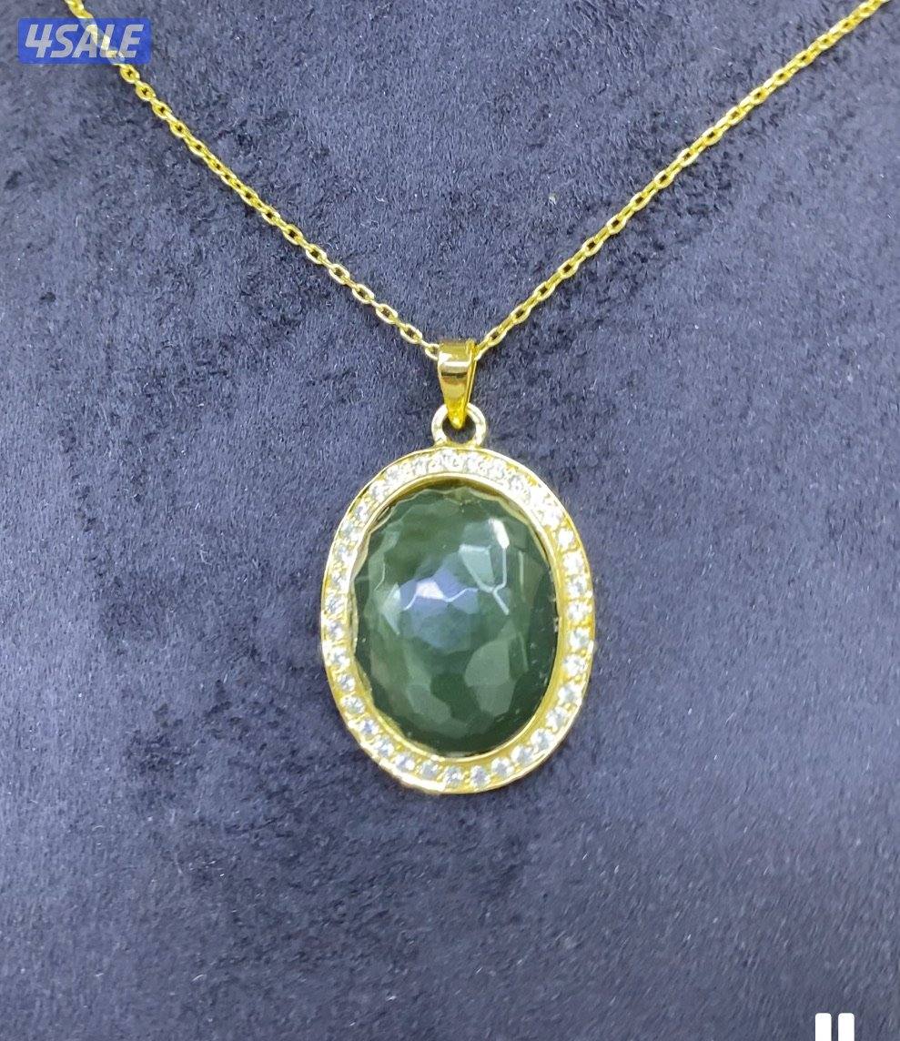 قلاده من فضه وعقيق0