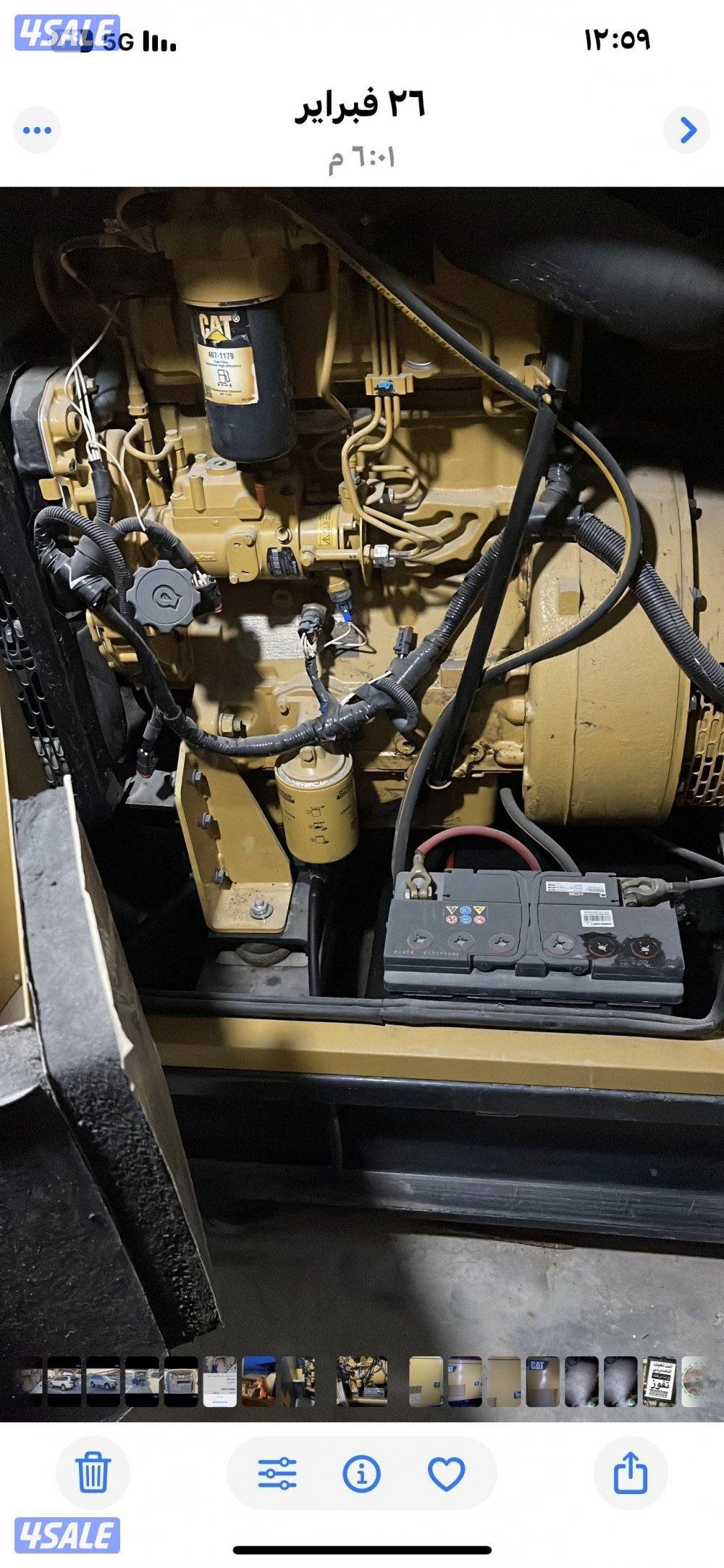 مولد كهرباء كتربلر القوه 30000 شبه جديد مخزن موديل 2018عليه صيانه دوري2