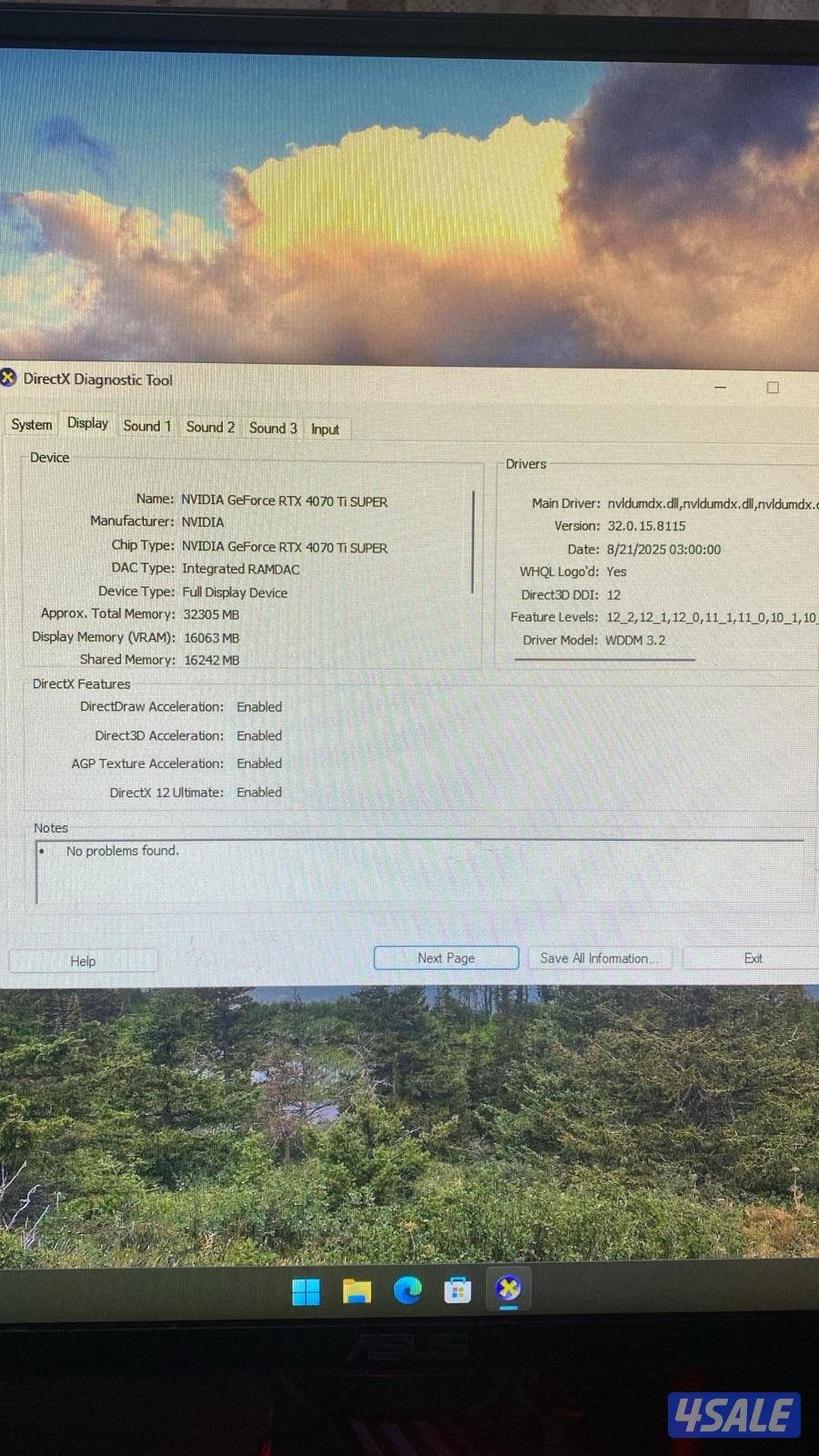 ست اب التيمات 4070 super ti بيعه سريعه2