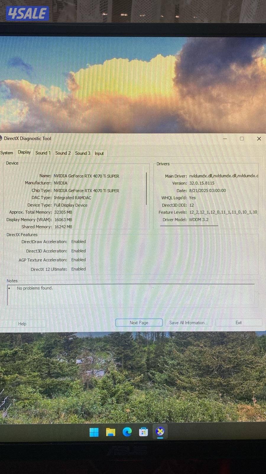 ست اب التيمات 4070 super ti بيعه سريعه3