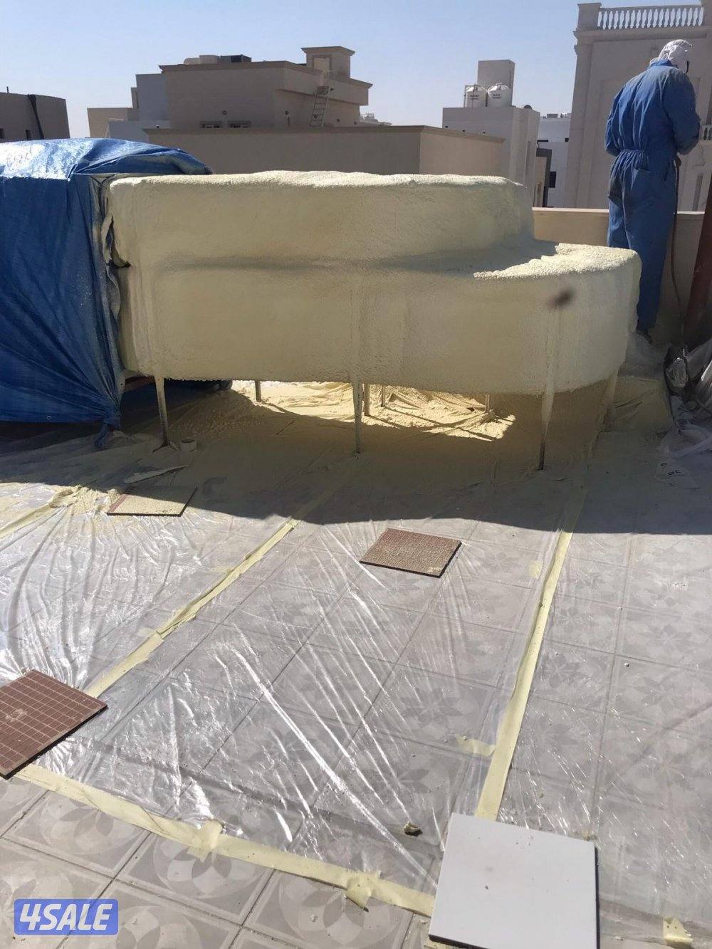 مقاول عازل لجميع انواع العازل والرش الامريكي ودكتات التكييف والكريبي و12