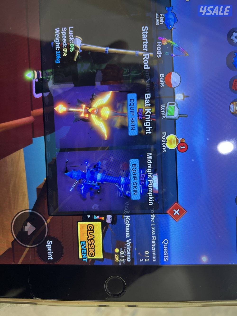 حساب روبلوكس ل لعبه فش1