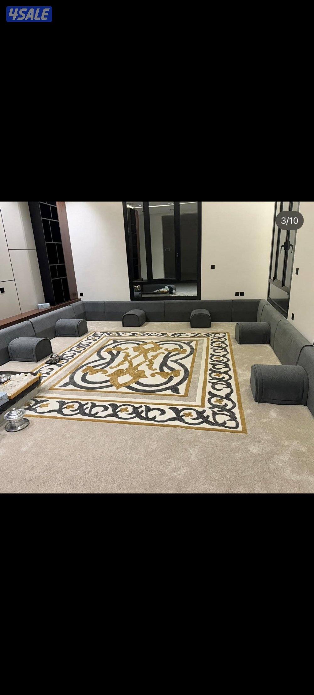 فرش سجاد تركيب زل بلاستك باركية مساندضهر فرش مخيمات ثيل صناعي سجاد سفن5