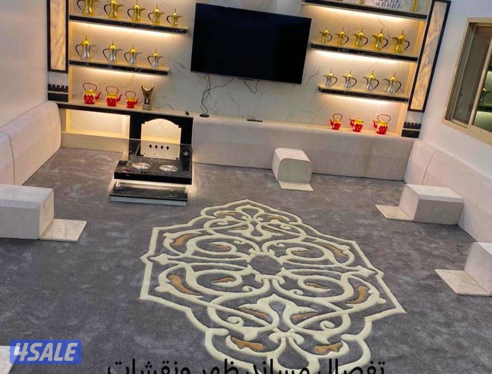 فرش سجاد تركيب زل بلاستك باركية مساندضهر فرش مخيمات ثيل صناعي سجاد سفن6