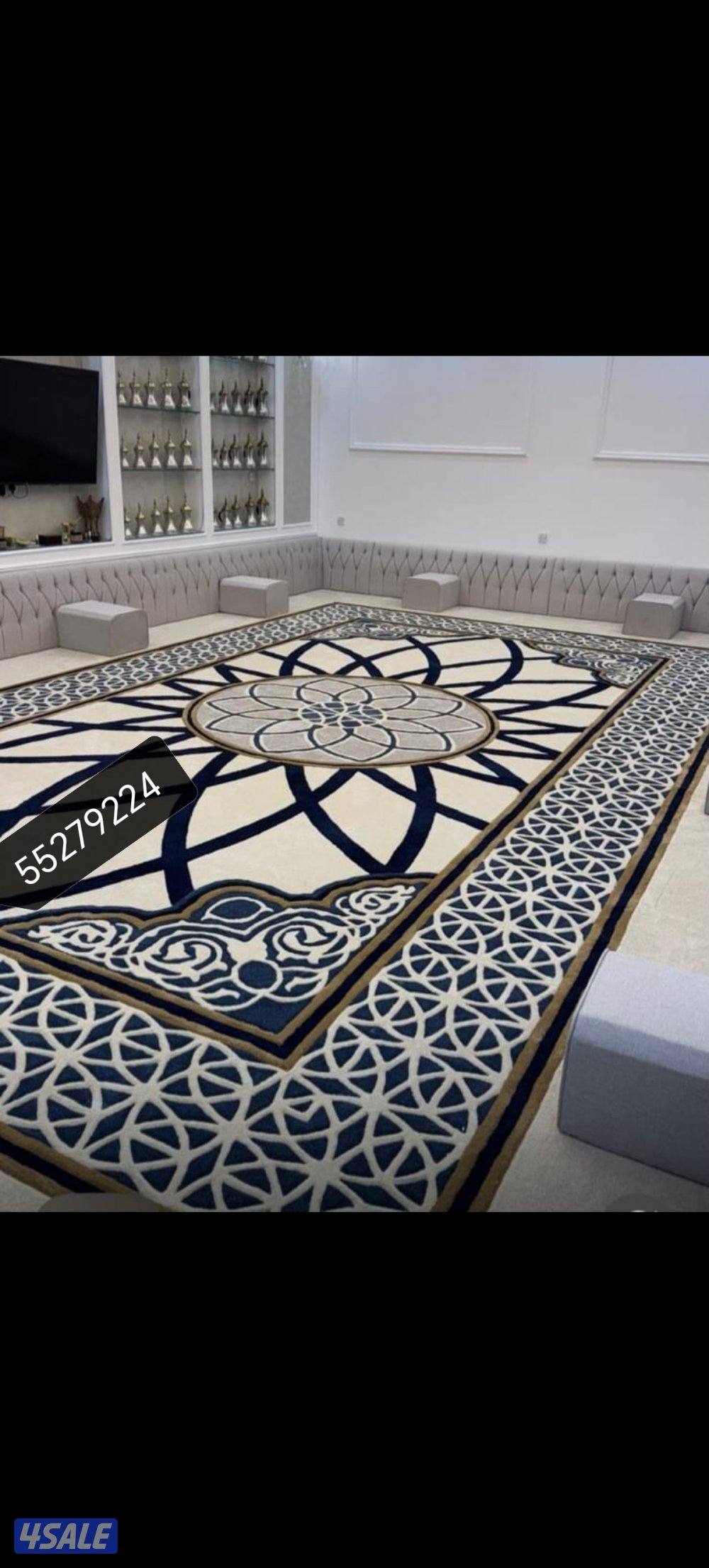 فرش سجاد تركيب زل بلاستك باركية مساندضهر فرش مخيمات ثيل صناعي سجاد سفن12