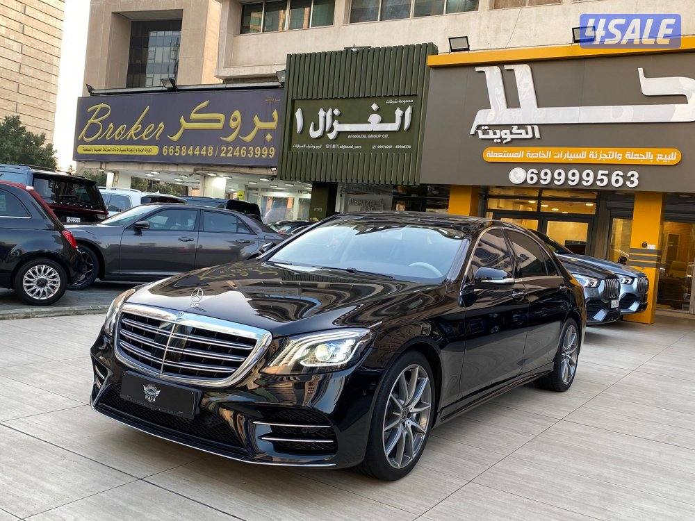 مرسيدس S450 موديل 2019 عداد 99 الف كيلو فقط وارد الوكاله شرط الفحص0