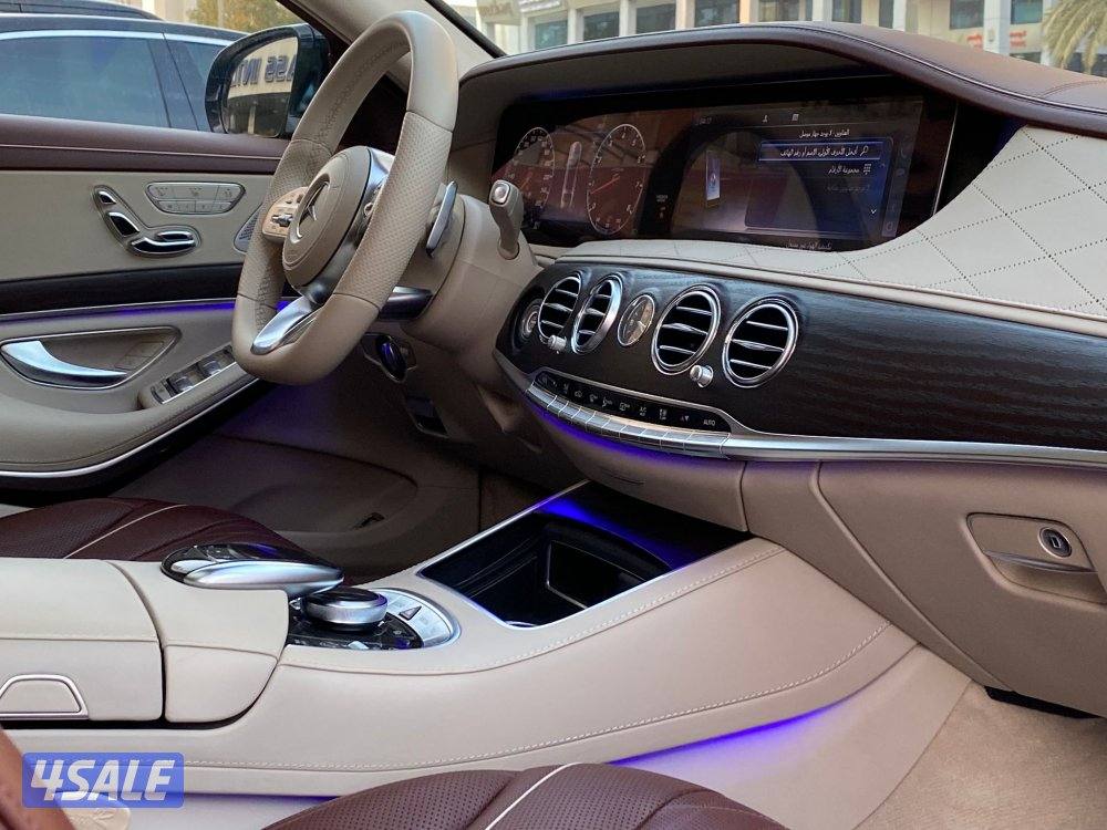 مرسيدس S450 موديل 2019 عداد 99 الف كيلو فقط وارد الوكاله شرط الفحص4
