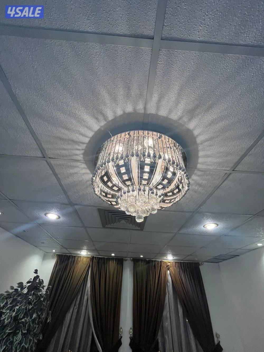 ٣ ثريات سقفية مع بلوتوث متعدده الالوان2