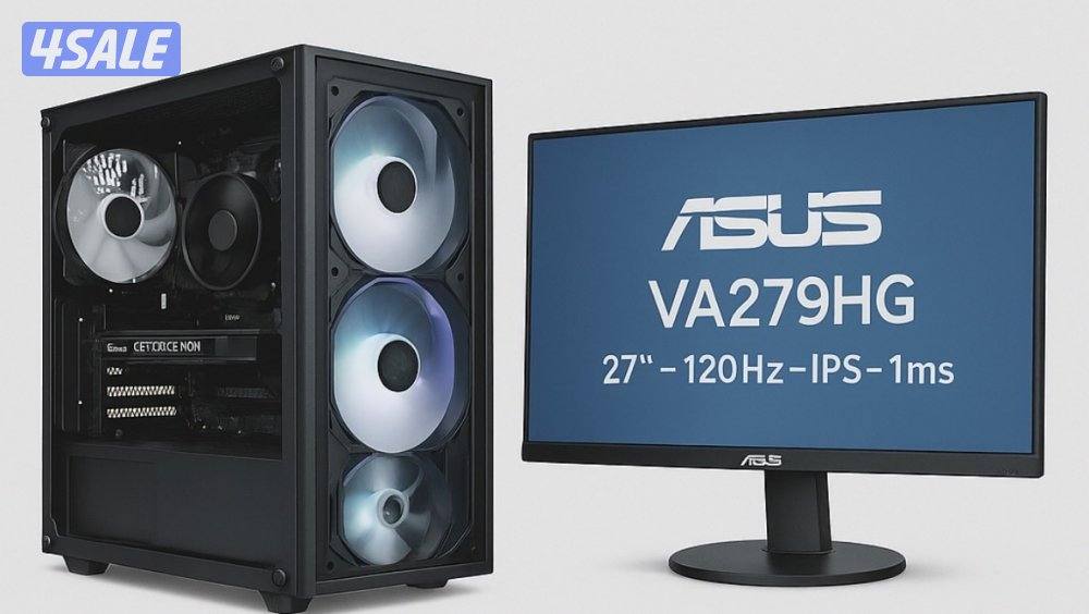 للبيع جهاز كمبيوتر gaming مع شاشة خاصة للألعاب1