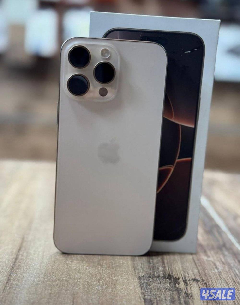 ايفونات 16 برو ماكس بحالة الجديد بطاريات 100% جميع الالوان ك3