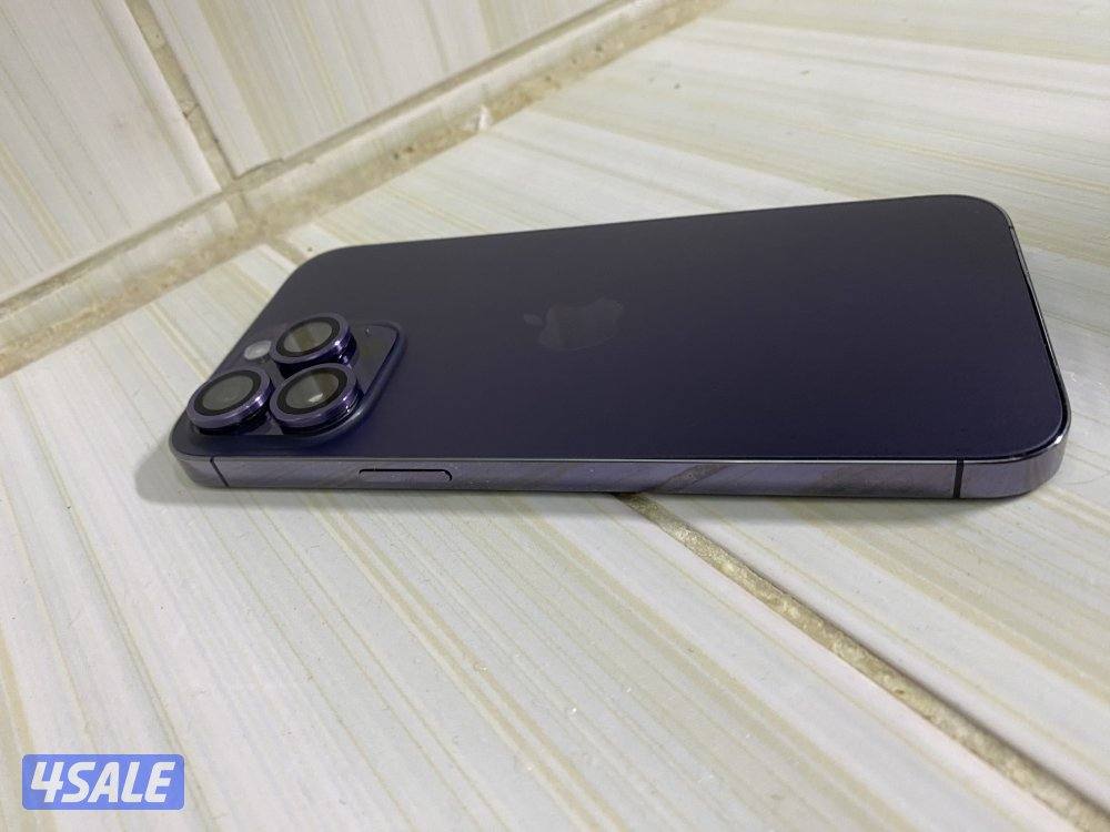 للبيع ايفون 14 برو ماكس بنفسجي 512 جيجا ولا مره انفتح4