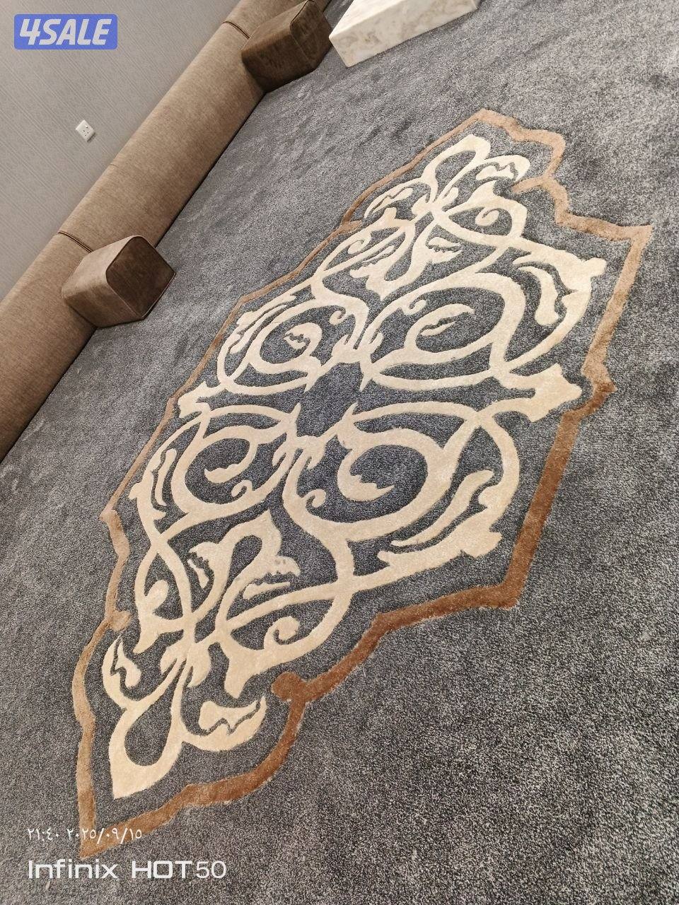 كل ما تحتاجه متوفر لدينا سجاد قص تركي ومساند ضهر تفصال وجاهز ورضيات با10