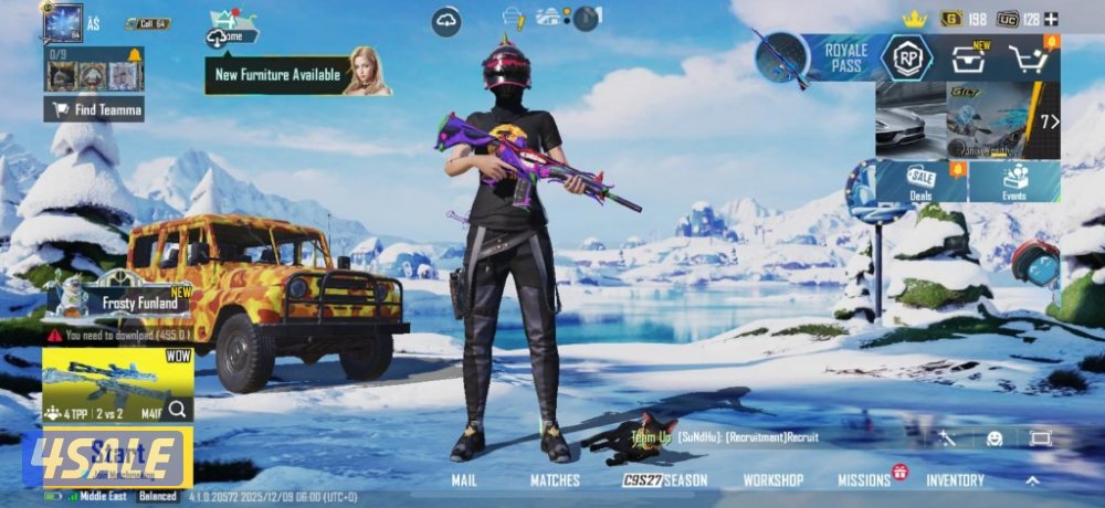 حساب ببجي العالمية BAPE- نوادر- البيبي الاصفر- ريان- بدل السقوط AB0