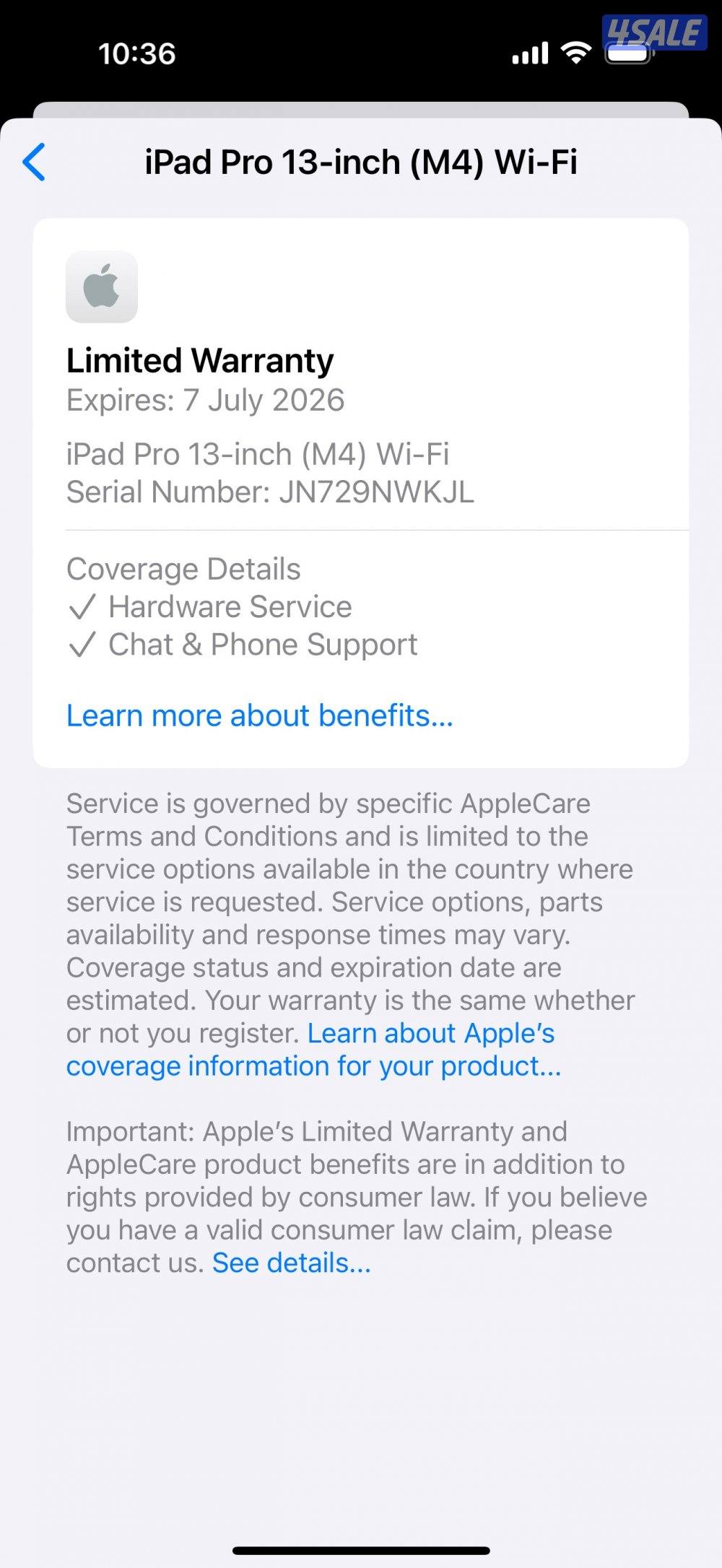 Apple iPad Pro 13” M4 256 GB Wifi Silver Used!9