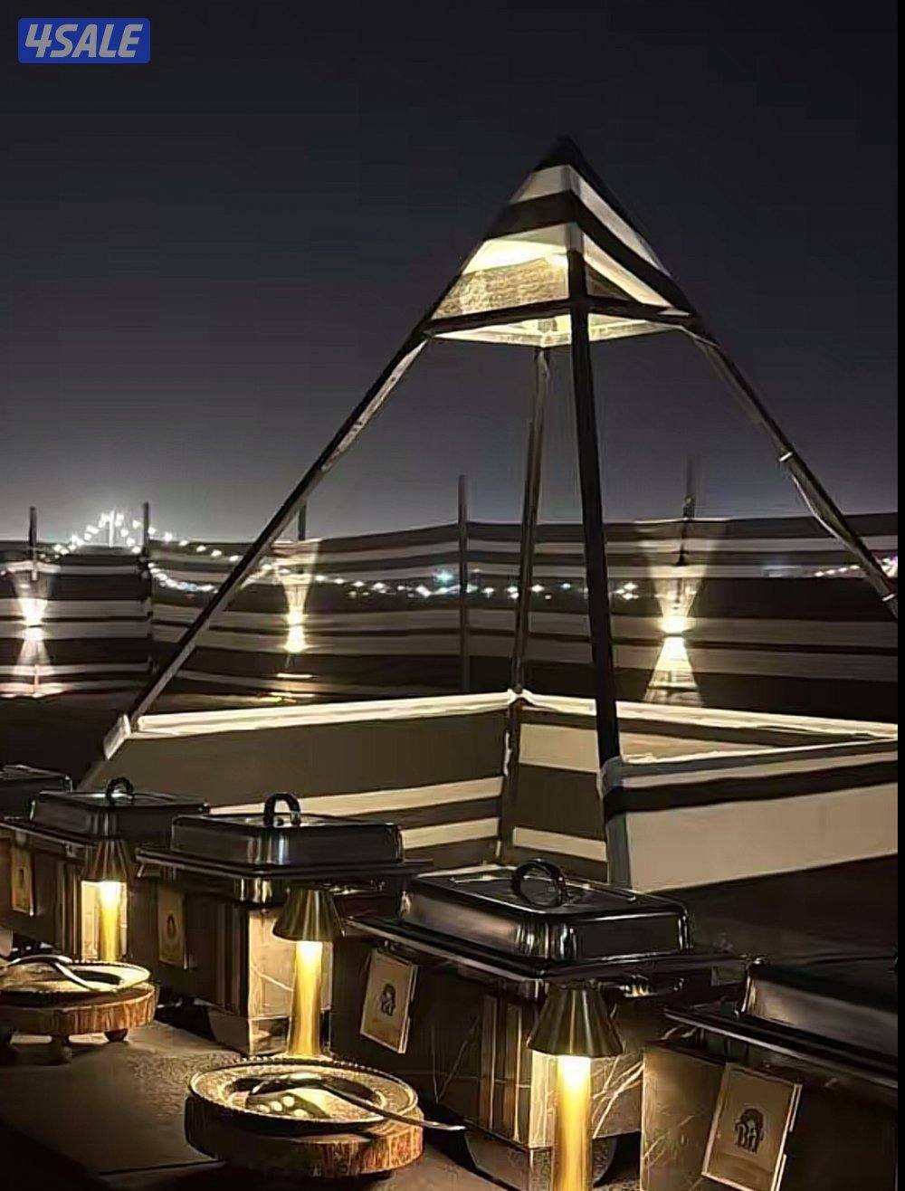 مظلات مخيم - ستاندات حطب - جمل مضيء - كراسي وجميع اعمال الحداده13