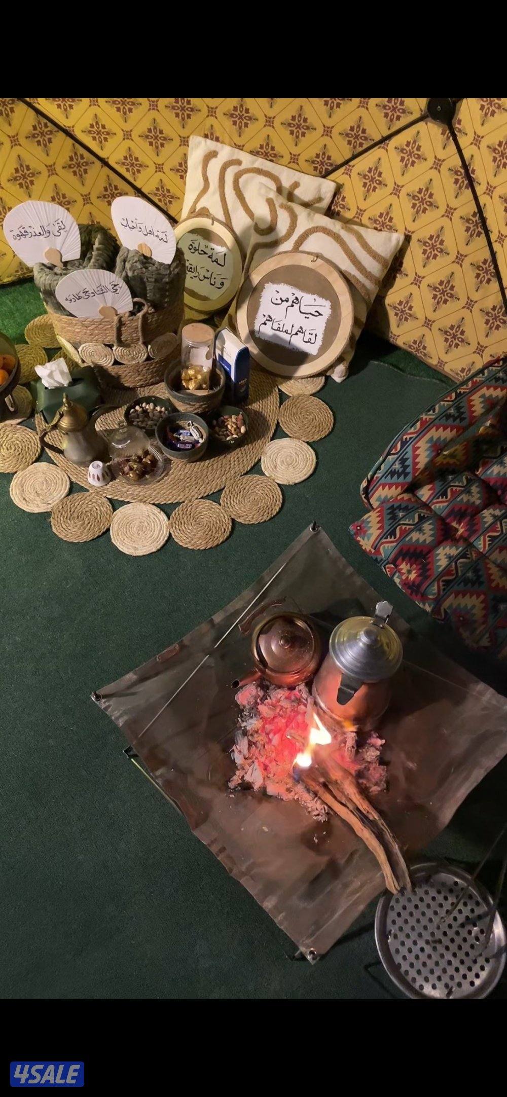 اجار كرفان مكون من غرفة نوم وصاله وحمام ومطبخ متكامل وقعده خارجيه أرضي0