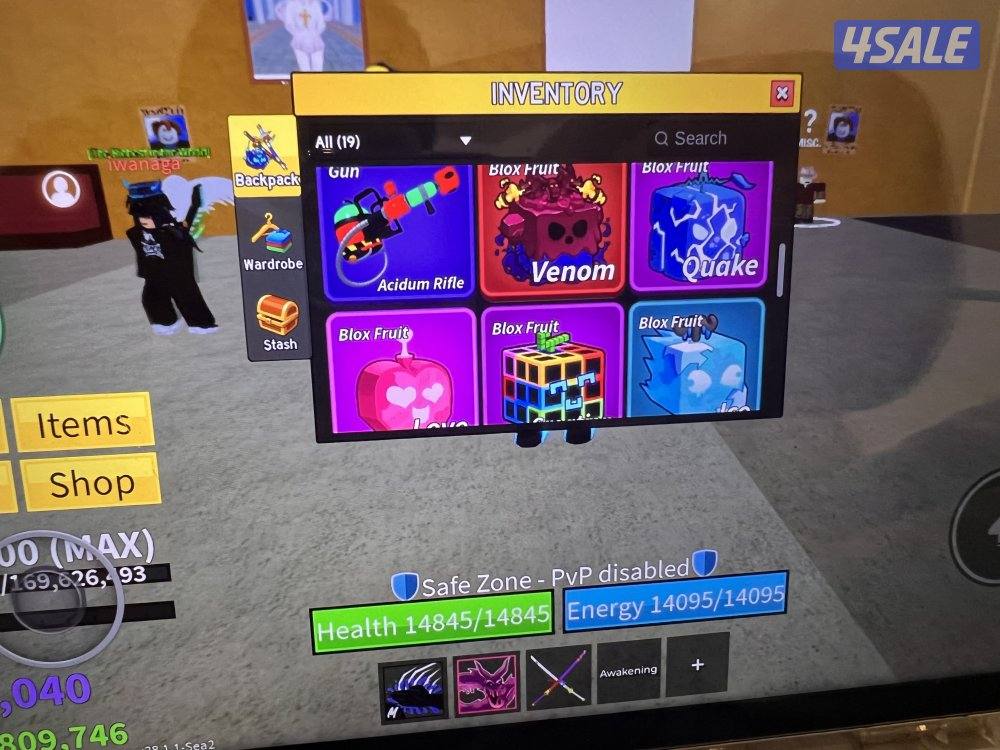 حساب روبلوكس في لعبه بلوكس فروت6