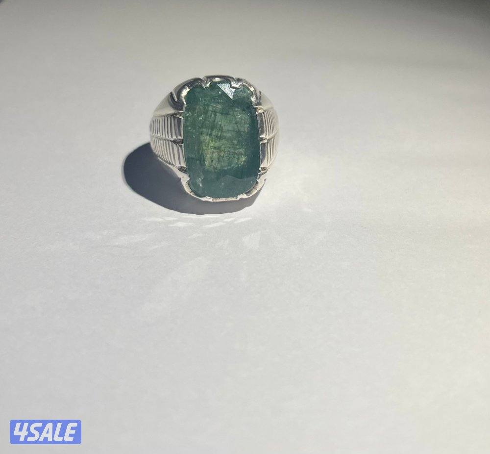 خاتم زمرد طبيعي0