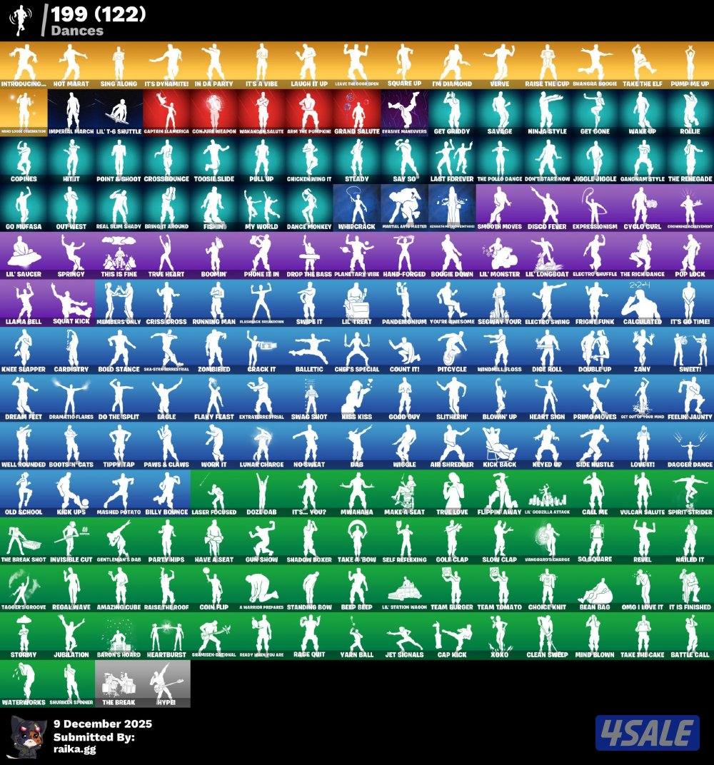 حساب فورت نايت 304 سكن على السوم3