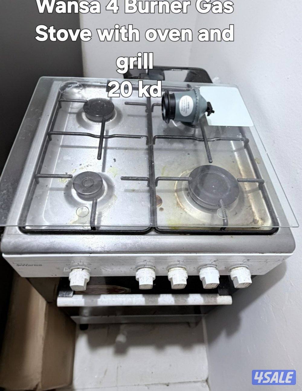 Wansa 4 Burner Gas stove with oven and Grill0