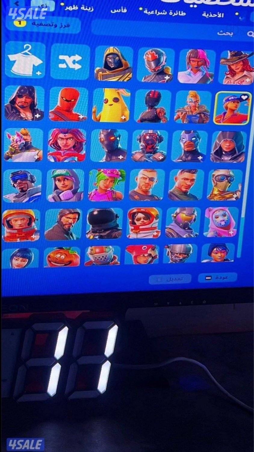 حساب فورتنايت ايميل أساسي ينربط سوني اكس بوكس سكن شيطون+بنت الديسكو+2