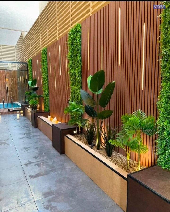 تنسيق وتصميم حدائق وديكورات بديل خشب ثيل صناعي سياج تركي حياكم الله4