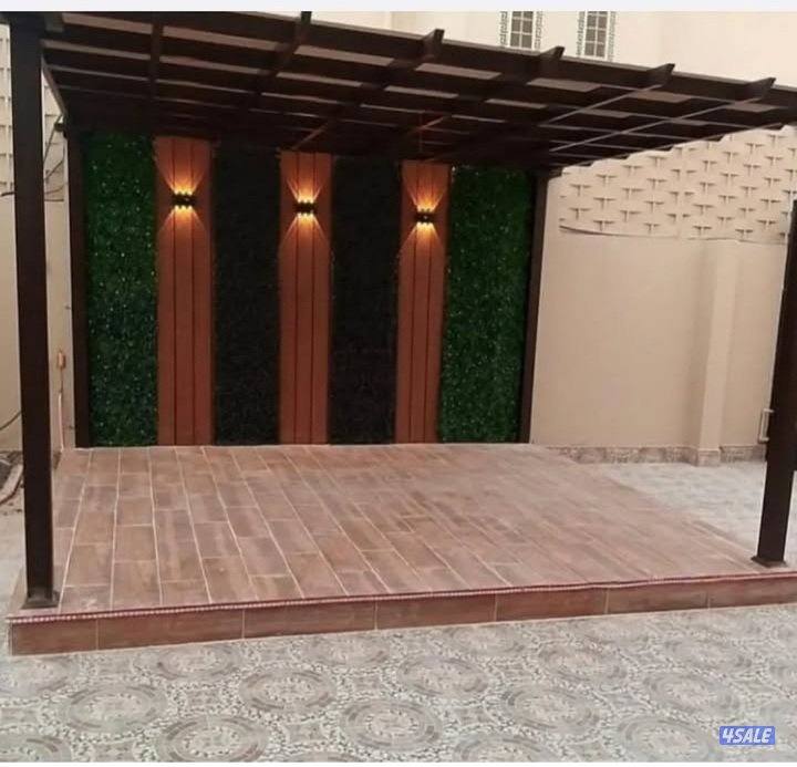 تنسيق وتصميم حدائق وديكورات بديل خشب ثيل صناعي سياج تركي حياكم الله13