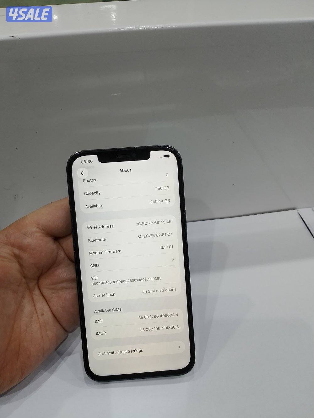 ايفون 12 برو ماكس. 256. زيرو ضريبه مصر7