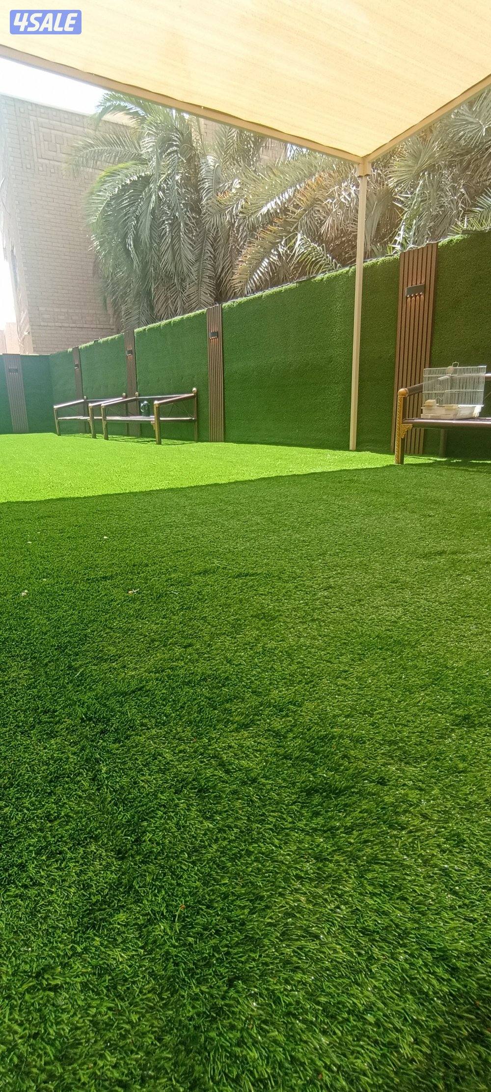 للبيع وتنسيق الحدائق وتركيب ثيل صناعى والسور التركى وزرع الثيل الطبيعى3