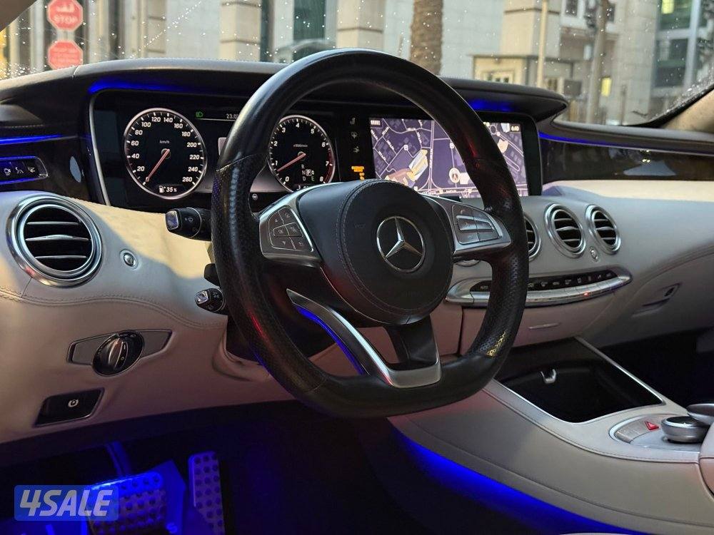 مرسيدسS500كوبيه موديل2015 عداد105الف وارد اوروبا سيرفس الملا4
