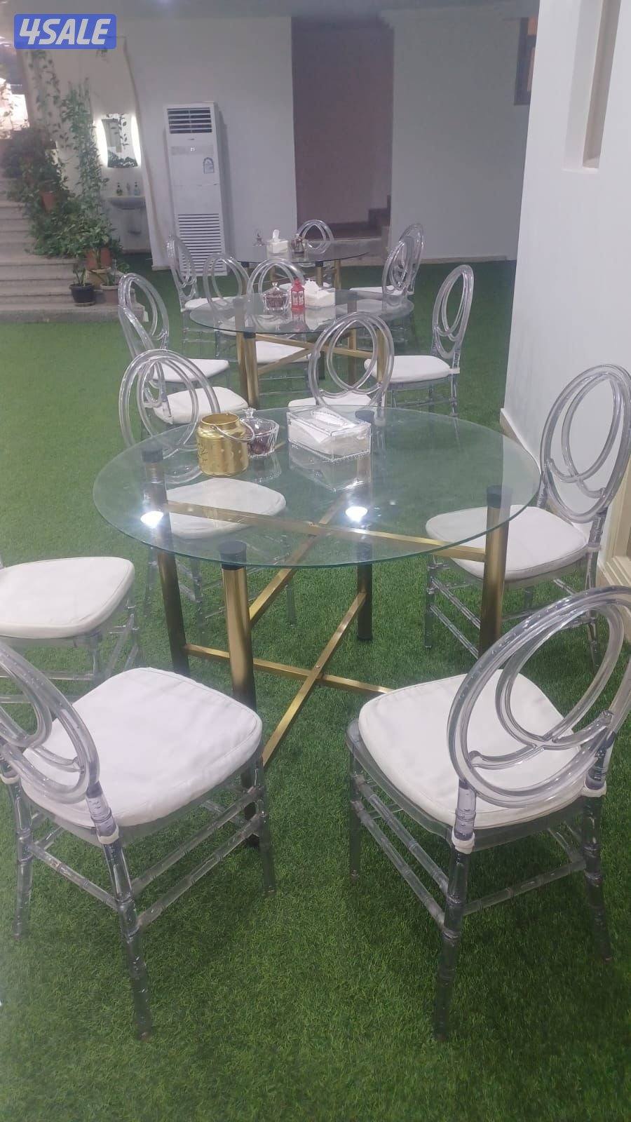 تأجير كراسي وطاولات وكنب أمريكي بنشات ومكيف وزينة منزل وحدائق وجميع مس1