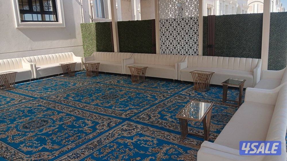 تأجير كراسي وطاولات وكنب أمريكي بنشات ومكيف وزينة منزل وحدائق وجميع مس2