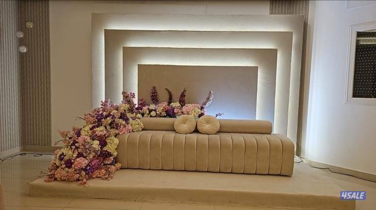 تأجير كراسي وطاولات وكنب أمريكي بنشات ومكيف وزينة منزل وحدائق وجميع مس4