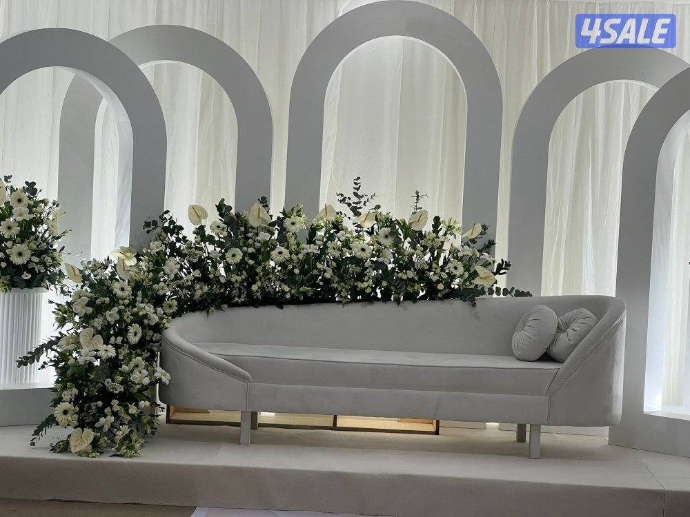 تأجير كراسي وطاولات وكنب أمريكي بنشات ومكيف وزينة منزل وحدائق وجميع مس6