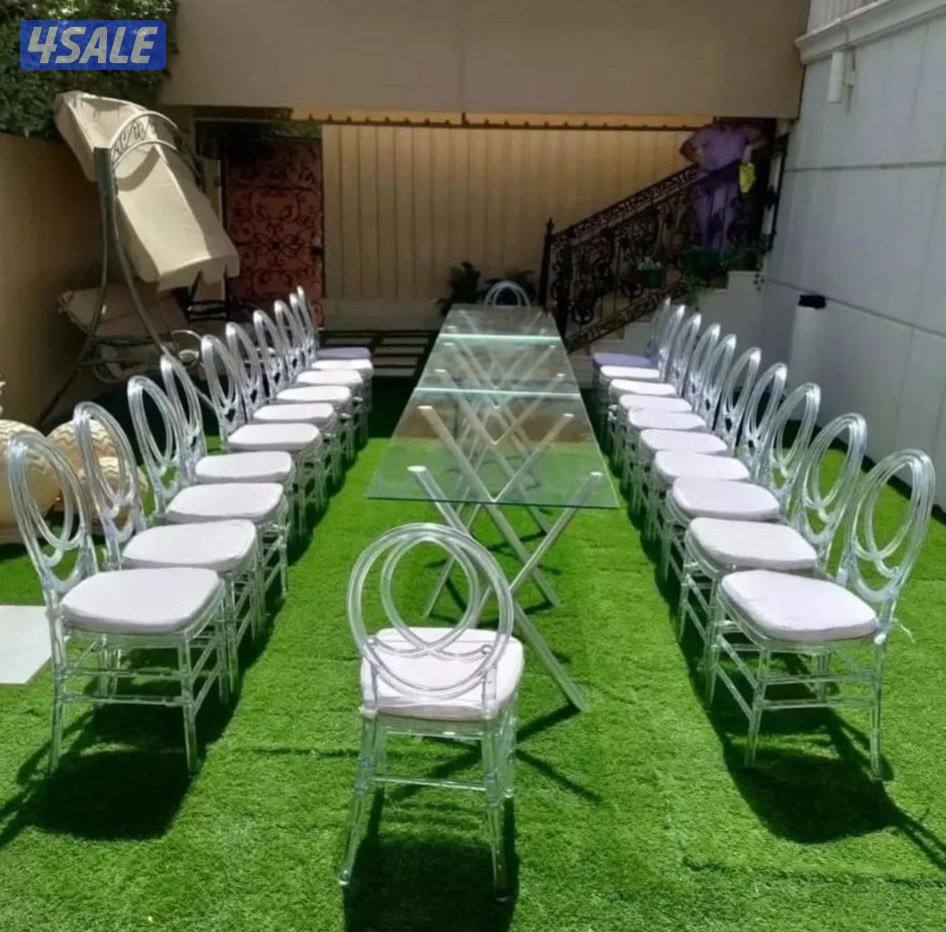 تأجير كراسي وطاولات وكنب أمريكي بنشات ومكيف وزينة منزل وحدائق وجميع مس11