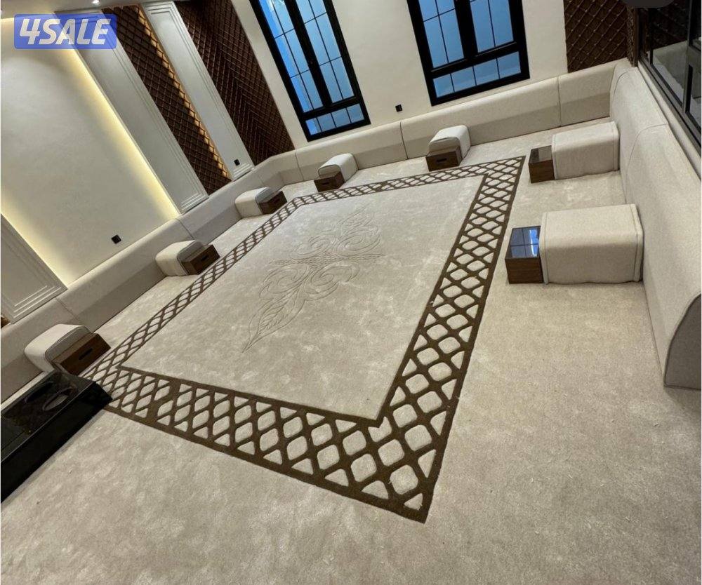 تفصال مساند ظهر +سجاد ساده ومشجر قص بالمتر3