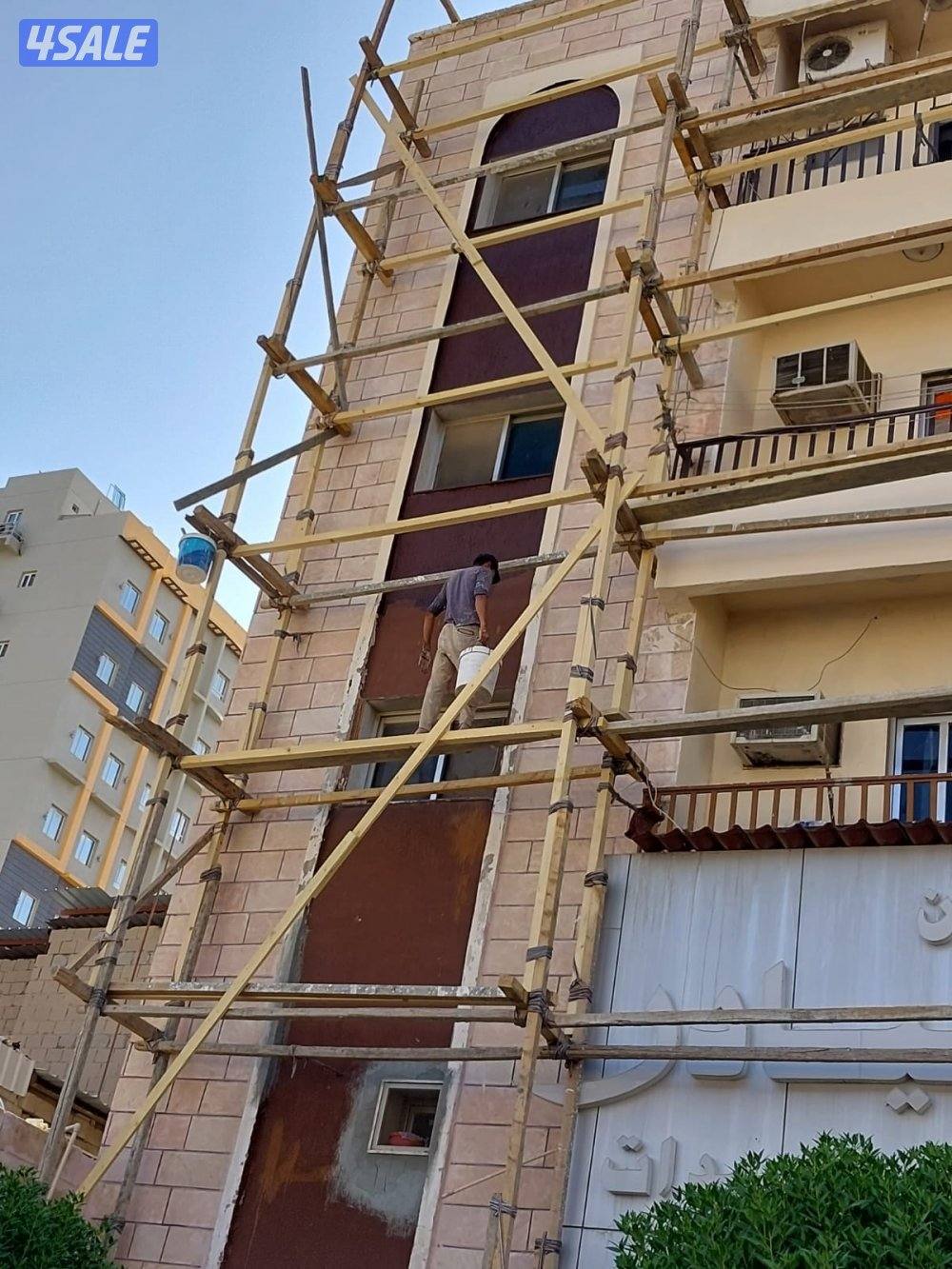 تأجير سقالات قسايم وسلالم خارجى واصباغ خارجي2