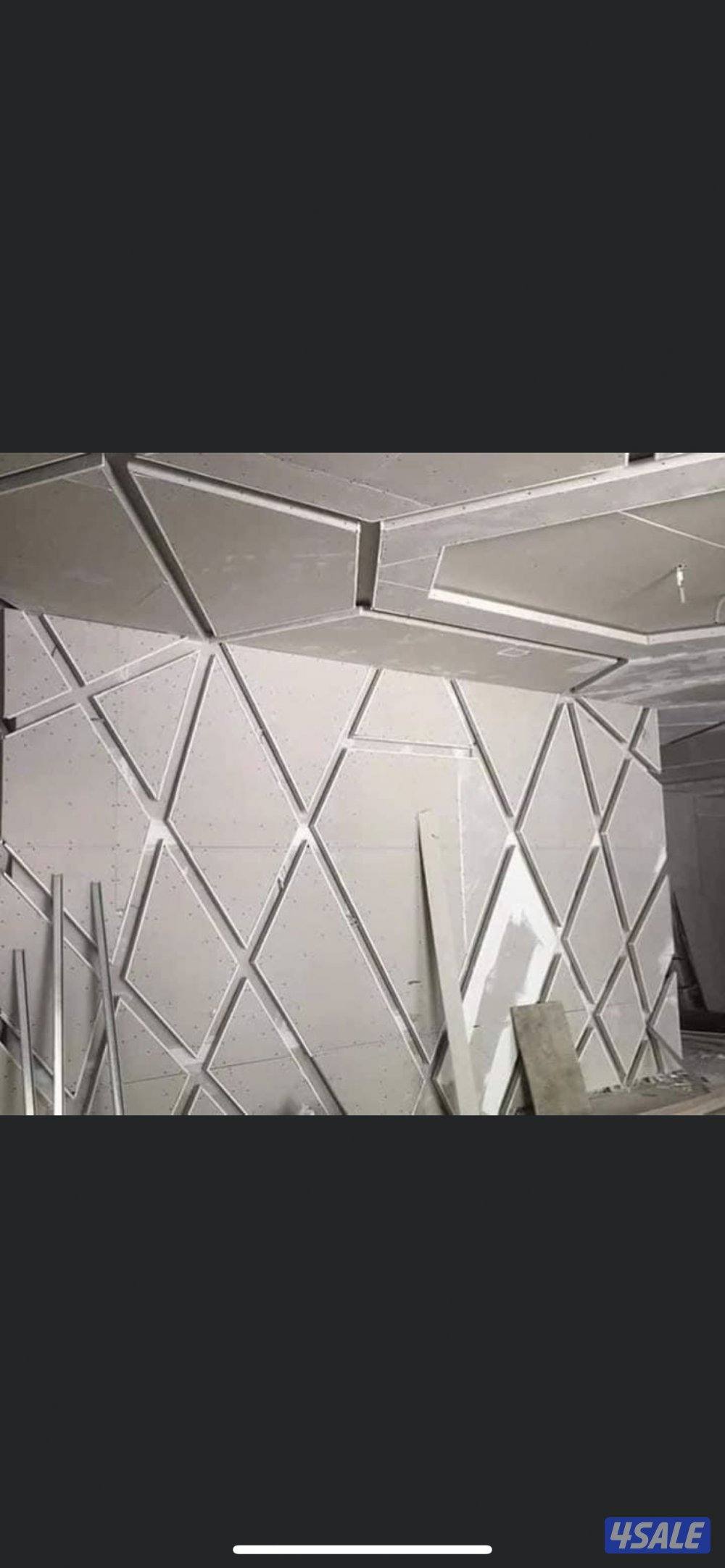 معلم ديكورات جبس بورد واسمت بورد عازل صوات مخفي أمريكي جمب أنوفه1