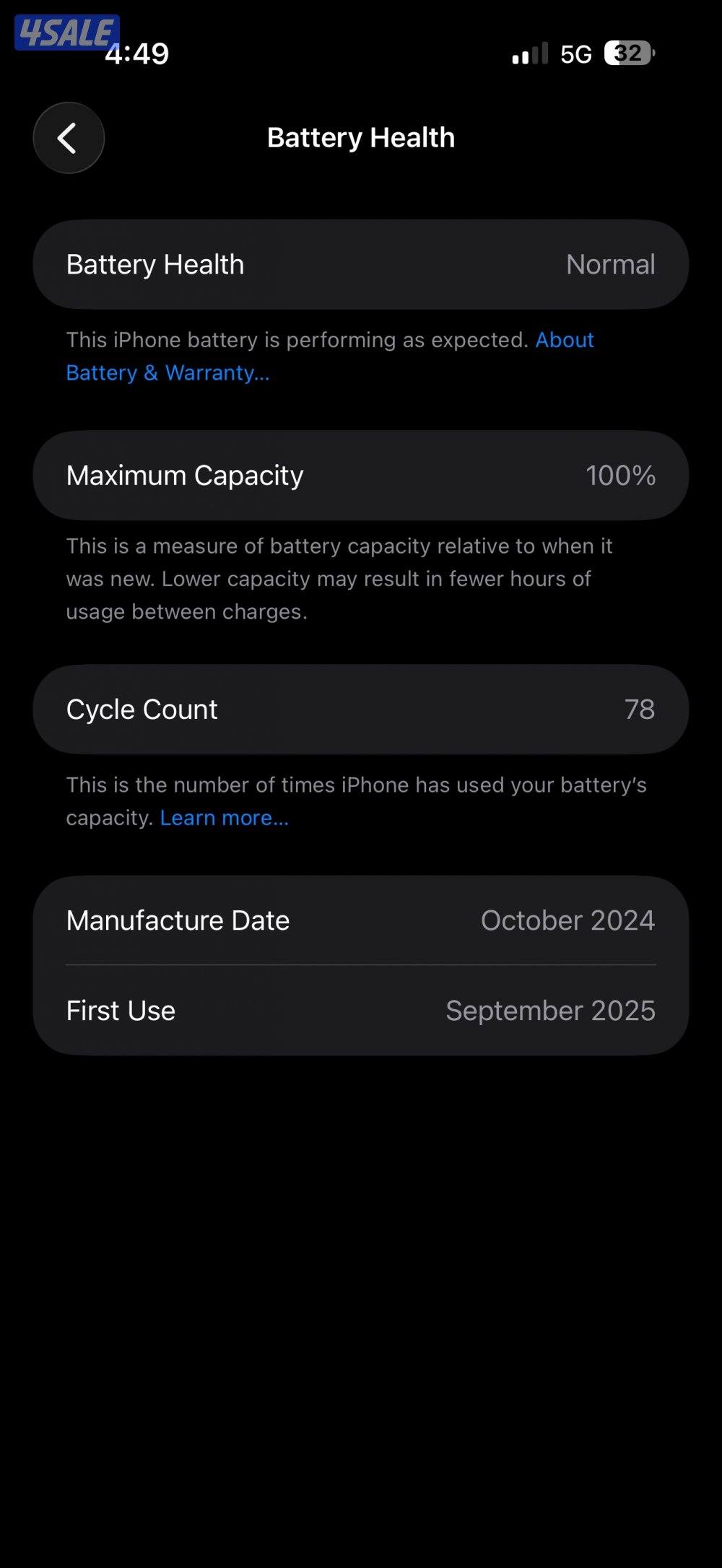 Iphone 16 pro max 256 used excellent condition desert titanium0