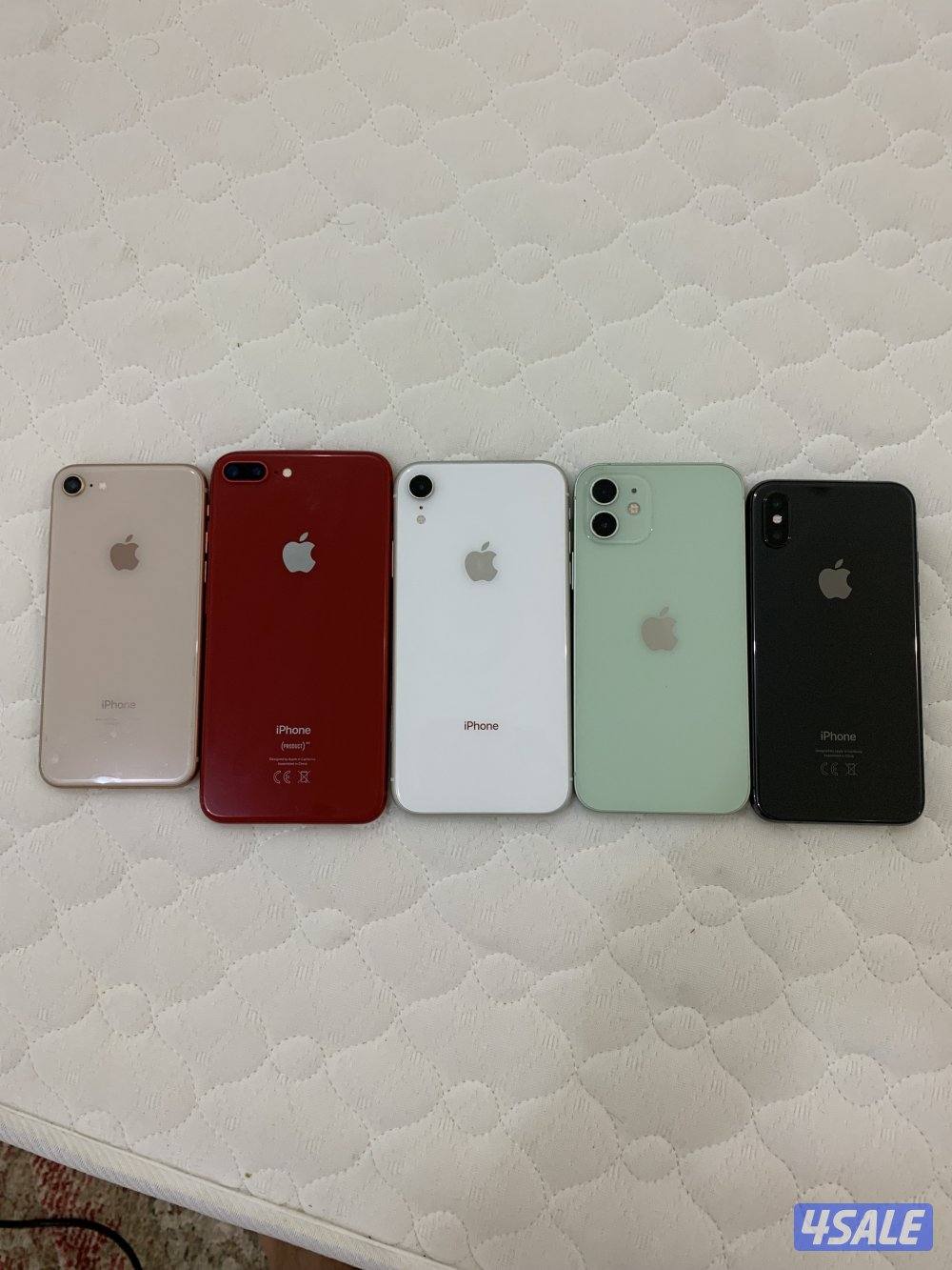 للبيع أيفونات 12 و XR و X و 8 بلس وعادي اجهزة نظيفة جدا متوفر. توصيل0