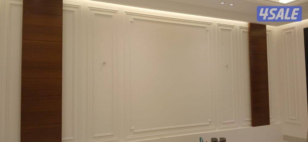 اصباغ وديكورات مودرن حديث صبغ بدون رائحه وديكورات شاشه خلفيه سرير3